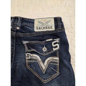 Salvage Supply Company Jeans Mens 36x30 Mayhem Straight Regular Buckle Dungarees